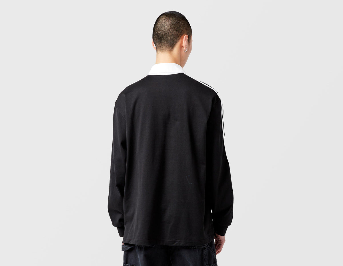 adidas Originals 3-Stripes Rugby Long Sleeve Polo Shirt
