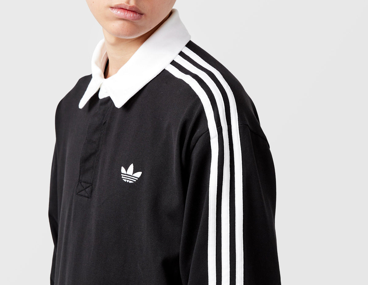 adidas Originals 3-Stripes Rugby Long Sleeve Polo Shirt