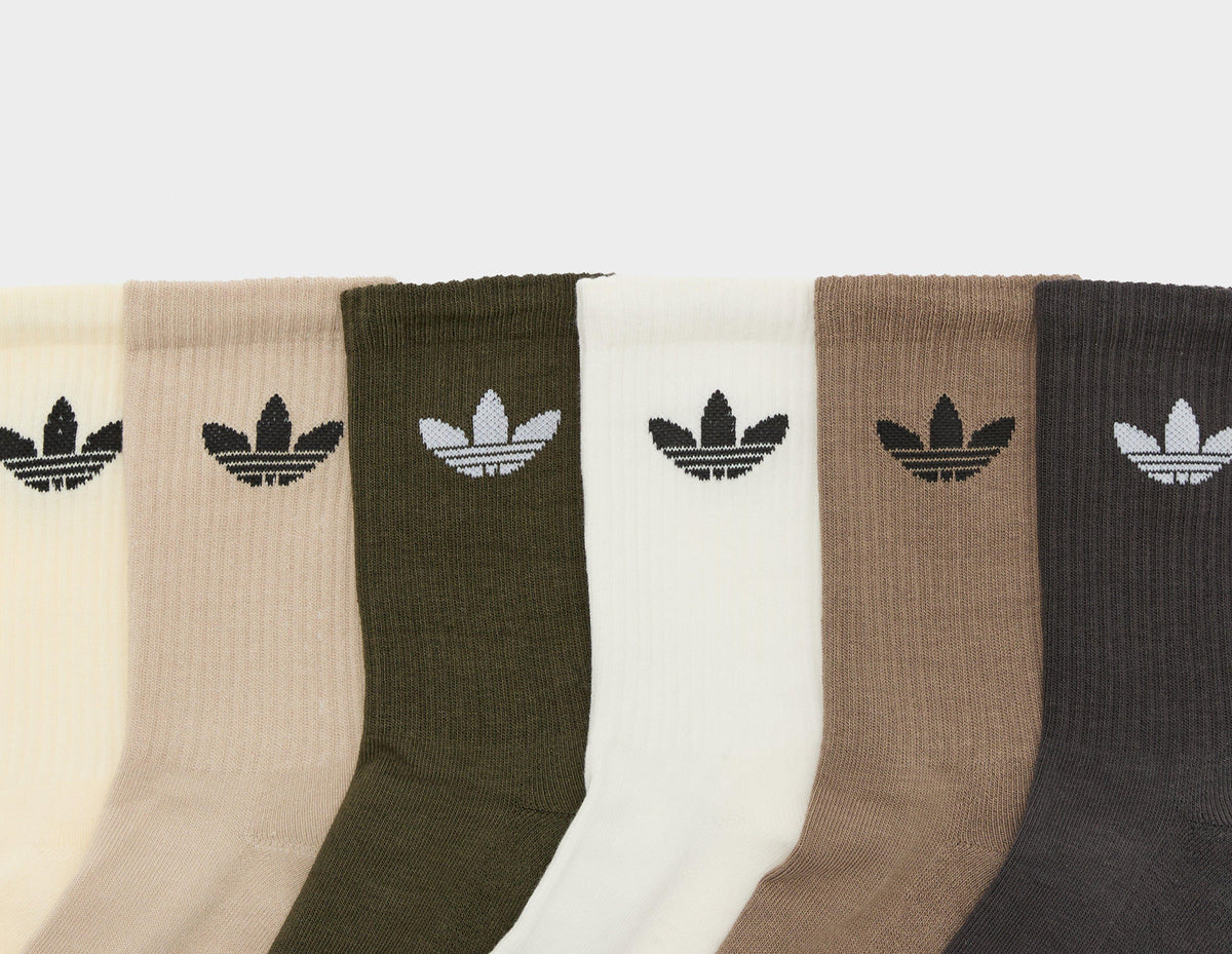 adidas Originals 6-Pack Trefoil Cushion Crew Socks