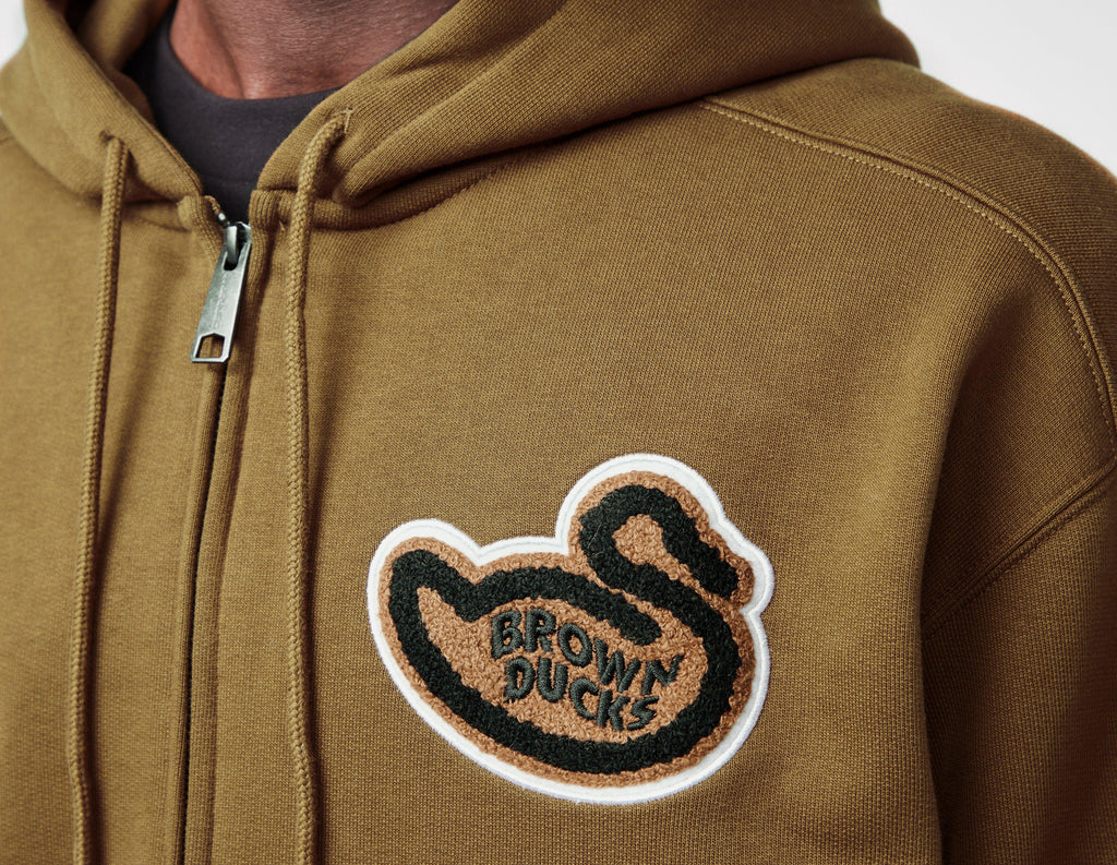 Carhartt WIP Brown Ducks Zip Hoodie