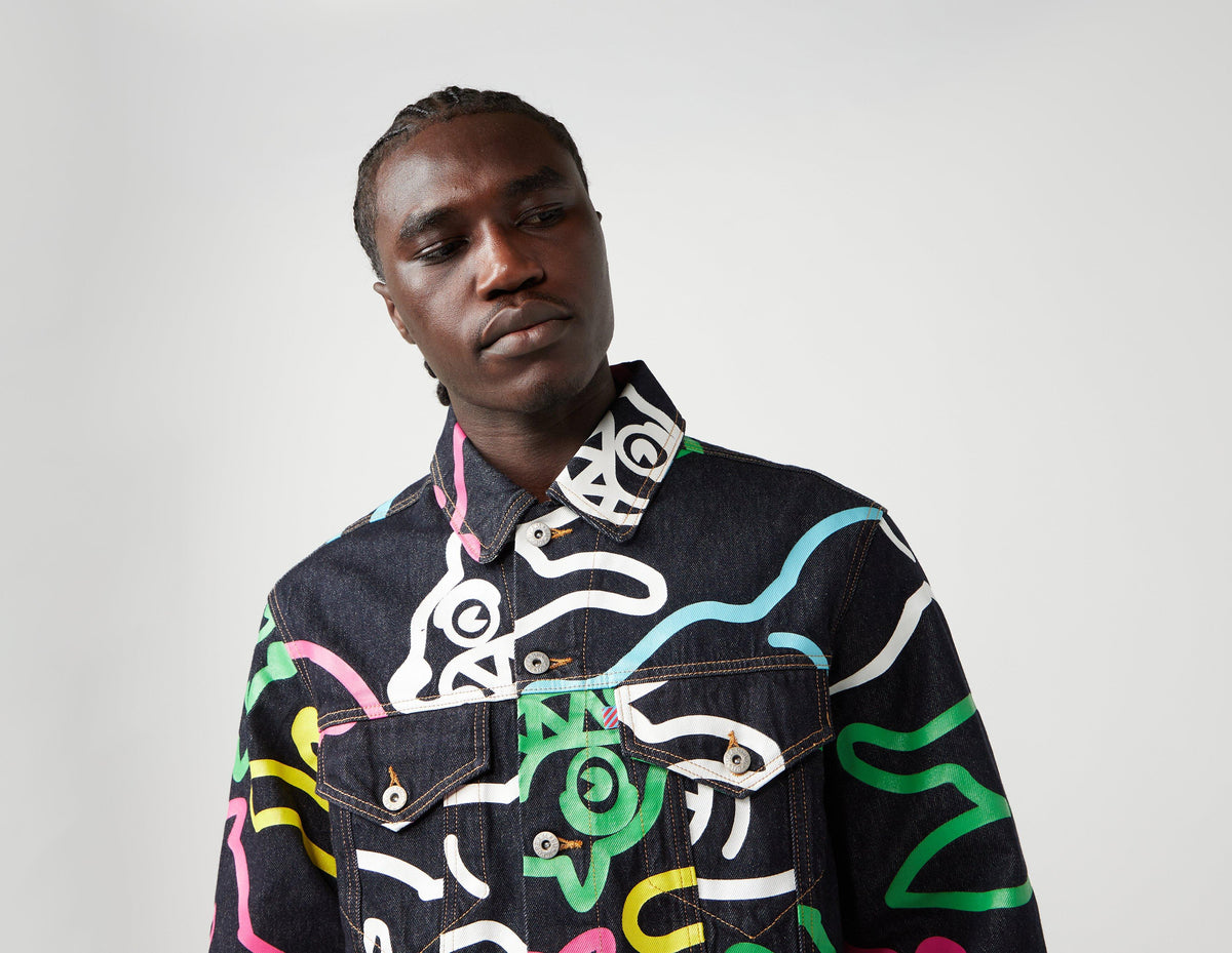 ICECREAM Jumbo Running Dog AOP Denim Jacket