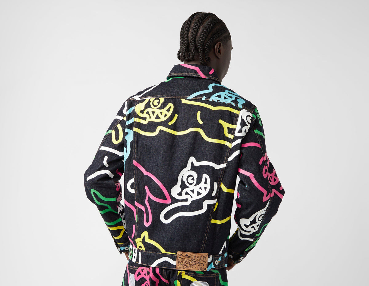 ICECREAM Jumbo Running Dog AOP Denim Jacket