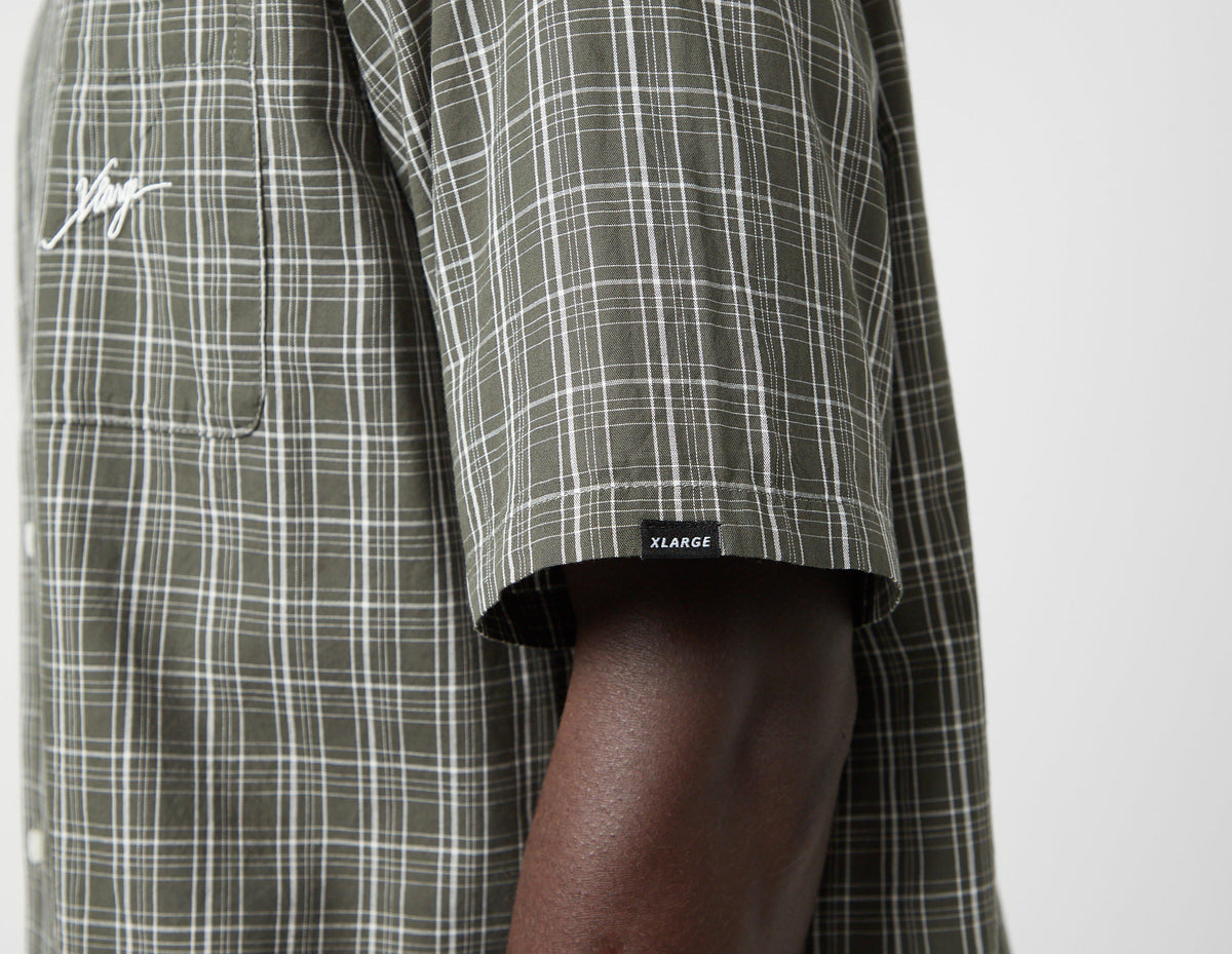 XLARGE Embroidered Plaid Shirt
