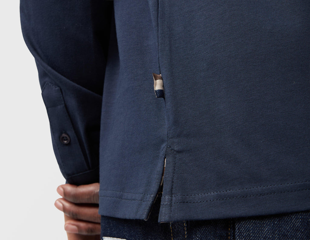 Aquascutum Check Collar Polo Shirt