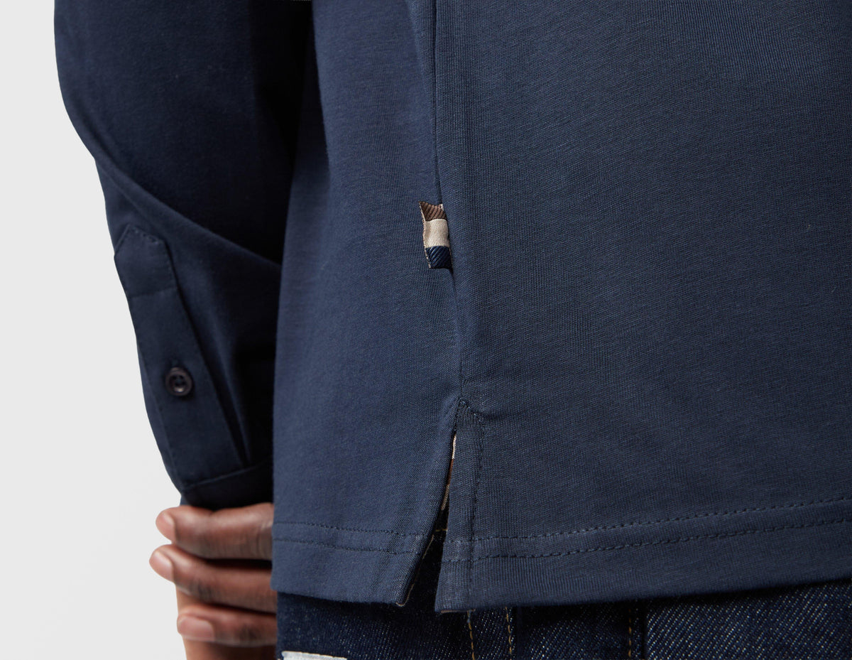 Aquascutum Check Collar Polo Shirt