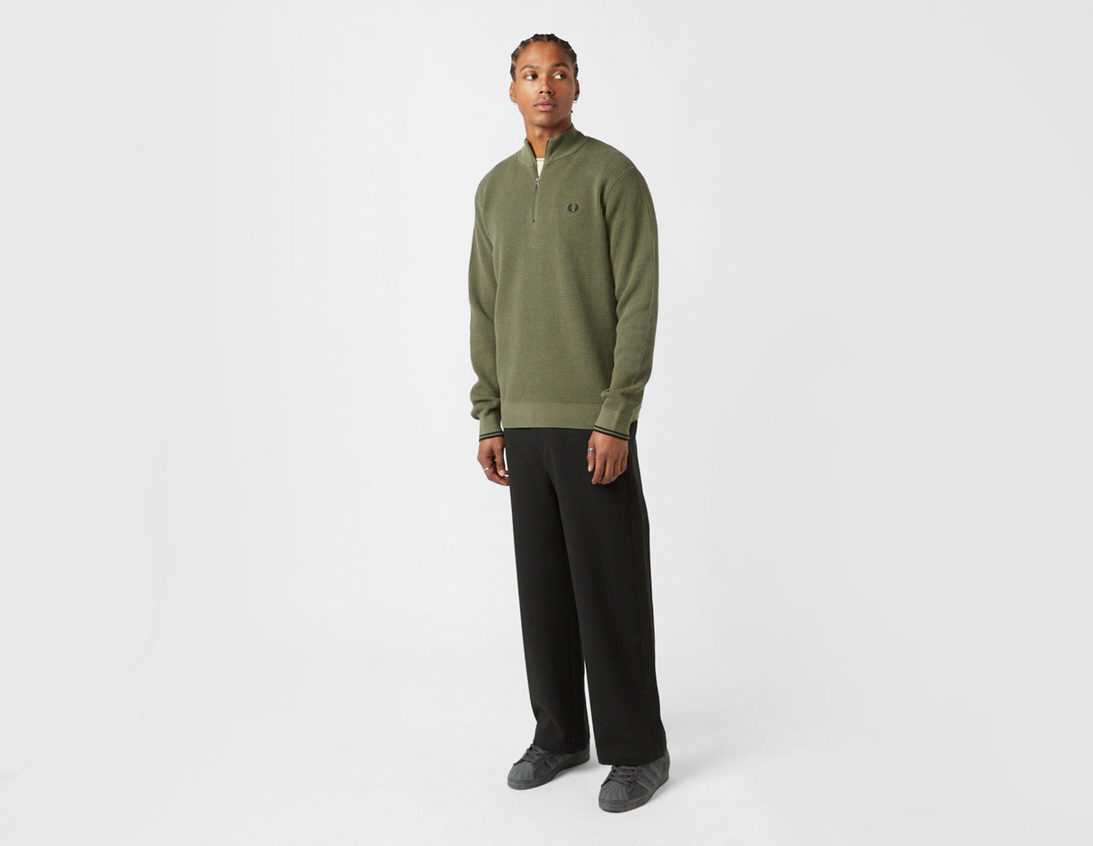 Fred Perry Waffle 1/2 Zip Sweatshirt