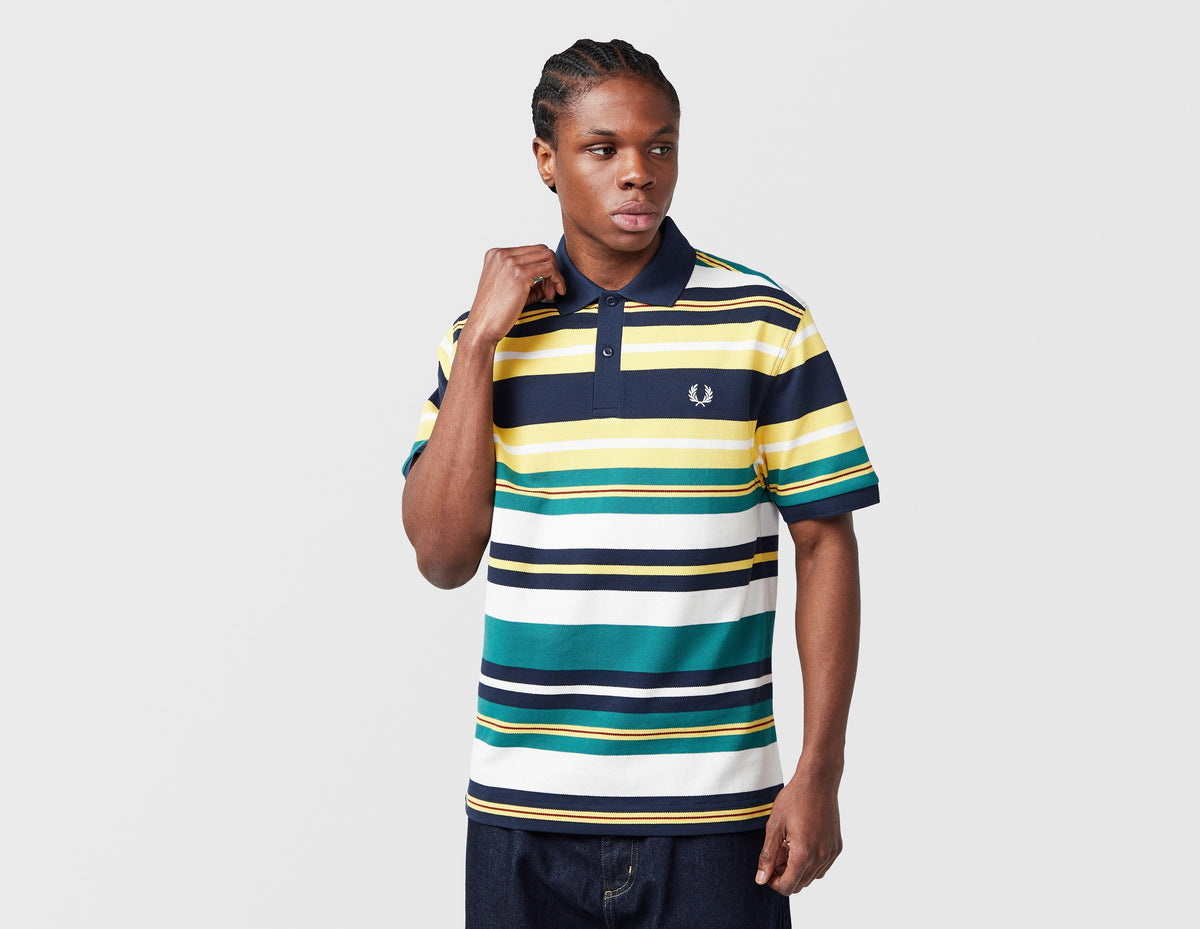 Fred Perry Striped Relaxed Polo Shirt