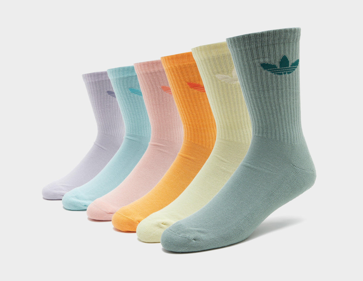 adidas Originals 6-Pack Trefoil Cushion Crew Socks