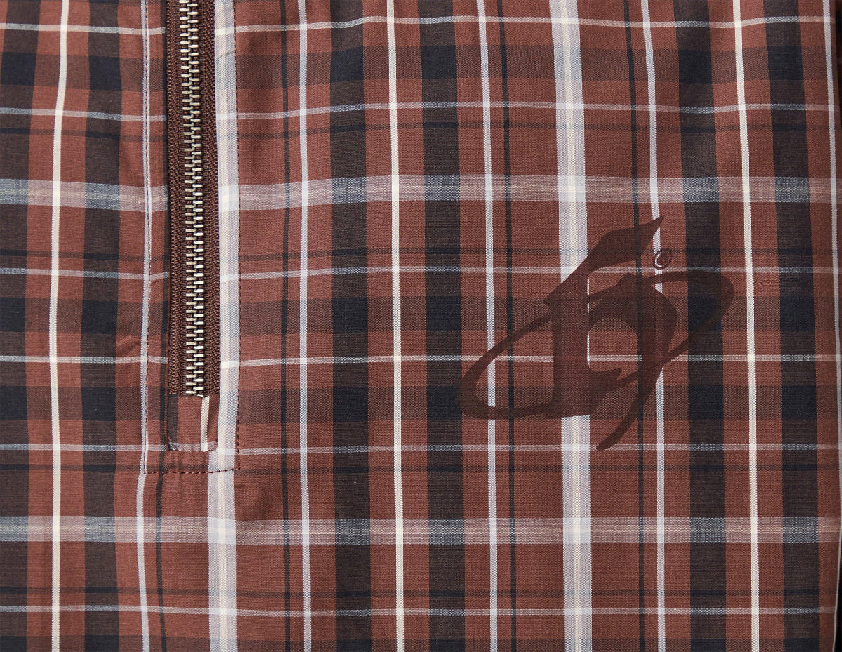 Home Grown Dover 1/4 Zip Check Jacket