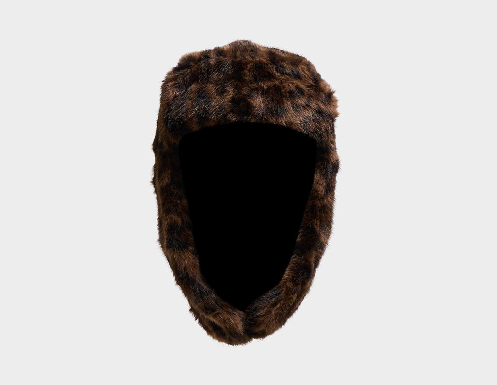 New Era Leopard Faux Trapper